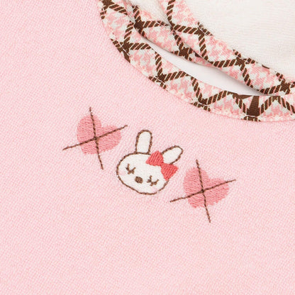 mimi醬格紋裝飾圍兜