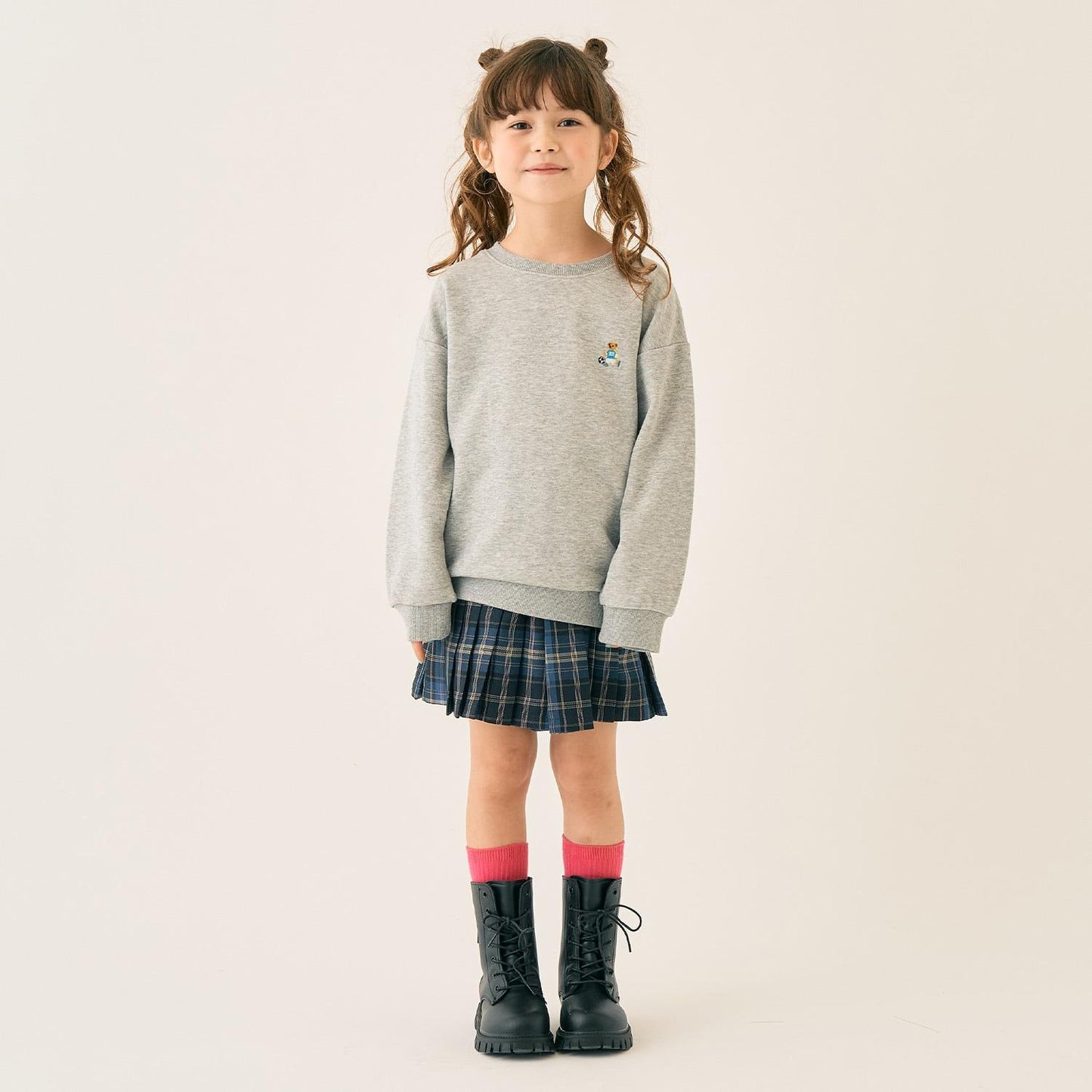 小熊刺繡加絨衛衣