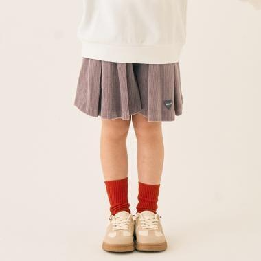 針織燈芯絨半身裙