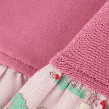 秋季街景圖案開衫疊穿風格長款上衣