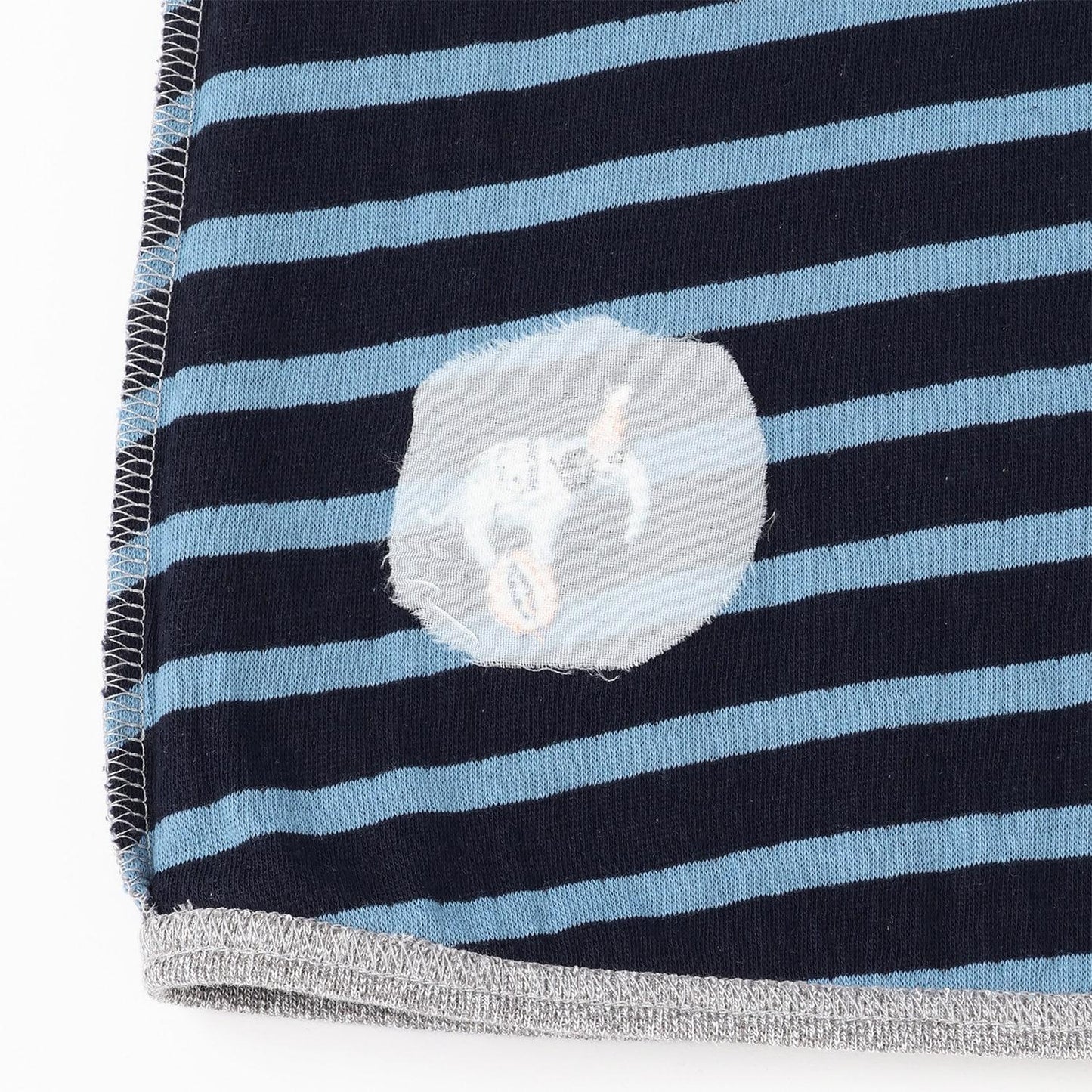 交通工具圖案拼接長袖T恤