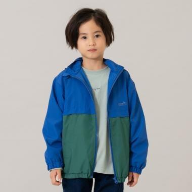 【防潑水處理】拼色防風夾克