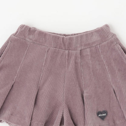 針織燈芯絨半身裙