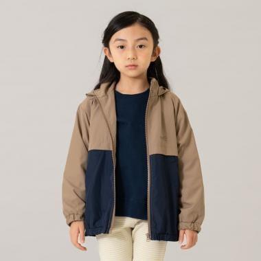 【防潑水處理】拼色防風夾克