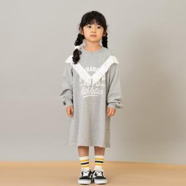 帶流蘇印花連衣裙