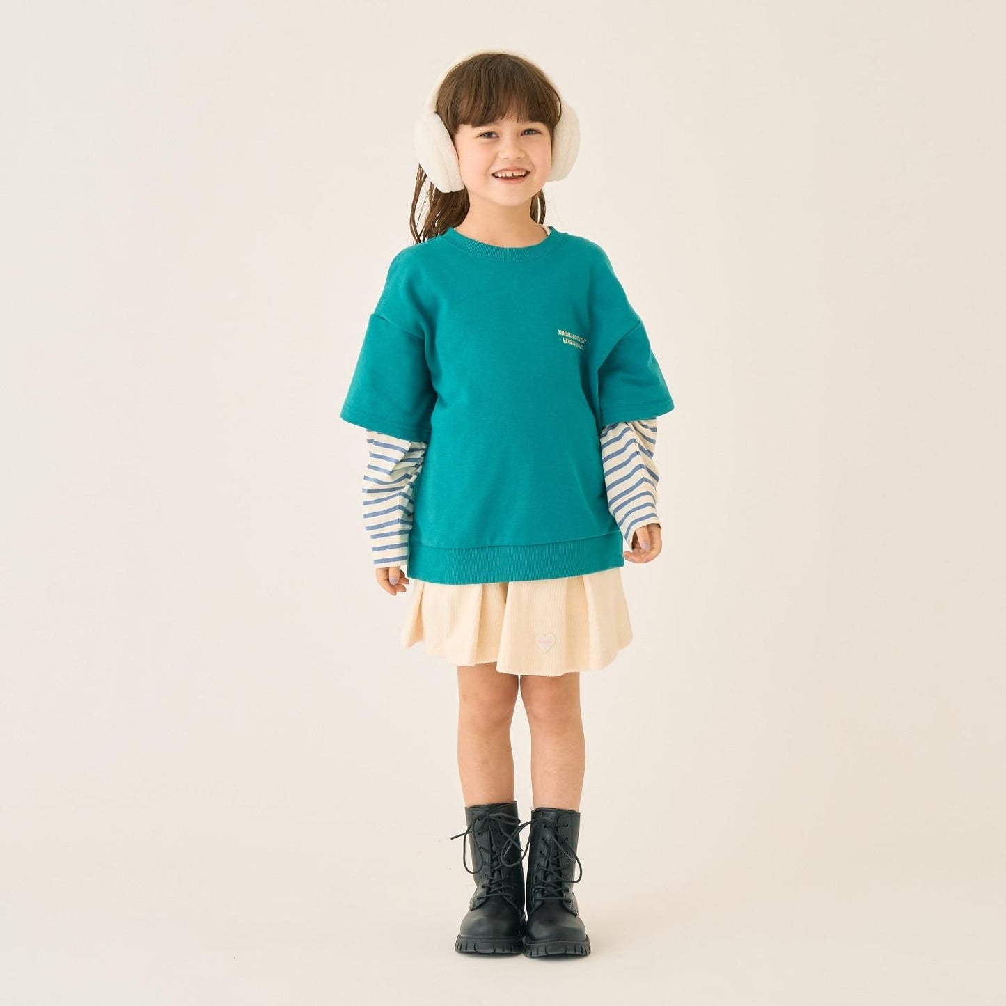 針織燈芯絨半身裙