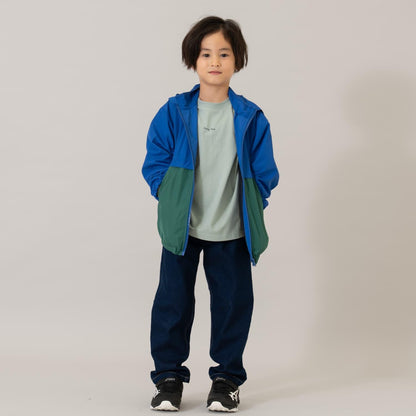 【防潑水處理】拼色防風夾克