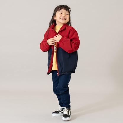 【防潑水處理】拼色防風夾克