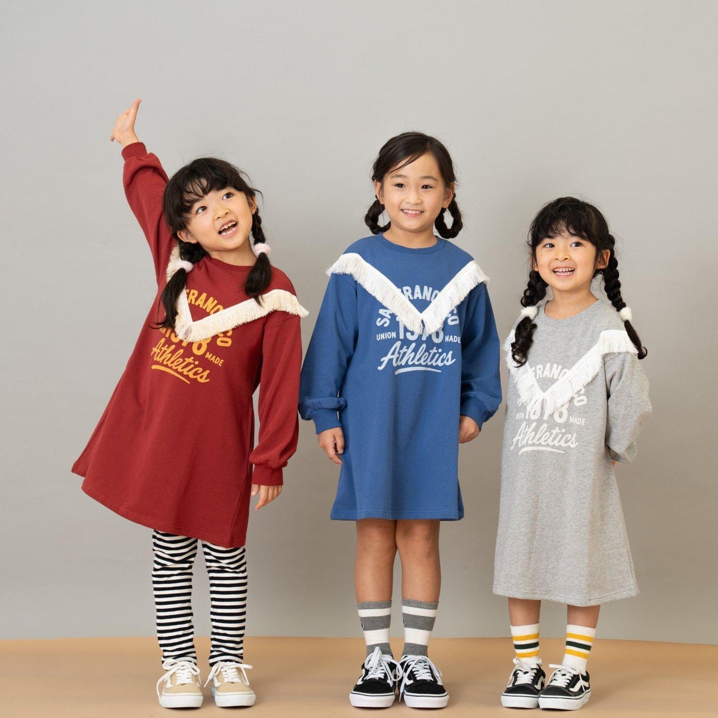 帶流蘇印花連衣裙