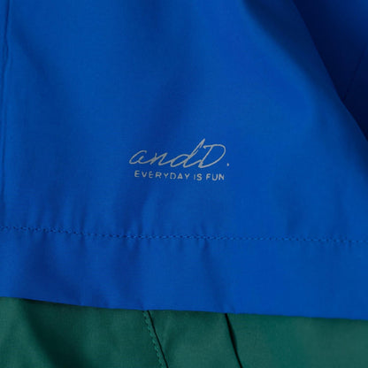 【防潑水處理】拼色防風夾克