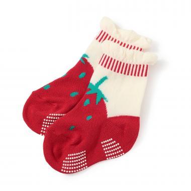 草莓圖案襪子【日本製造】