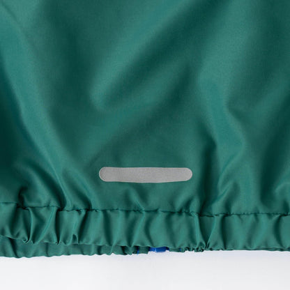 【防潑水處理】拼色防風夾克