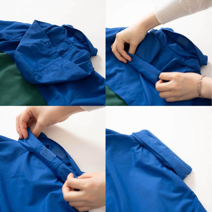 【防潑水處理】拼色防風夾克