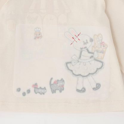 貝卡莉mimi醬貼布繡長袖T恤