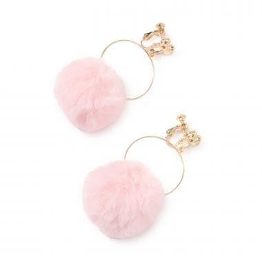 毛絨耳環