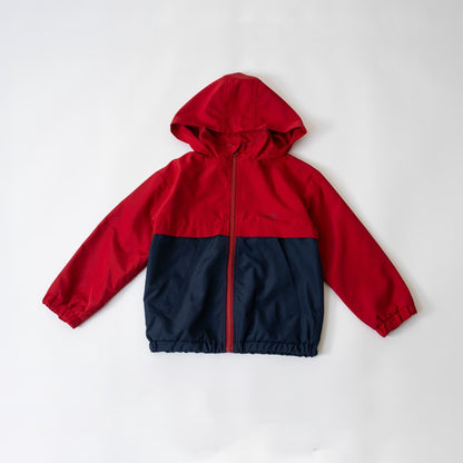 【防潑水處理】拼色防風夾克