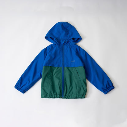 【防潑水處理】拼色防風夾克