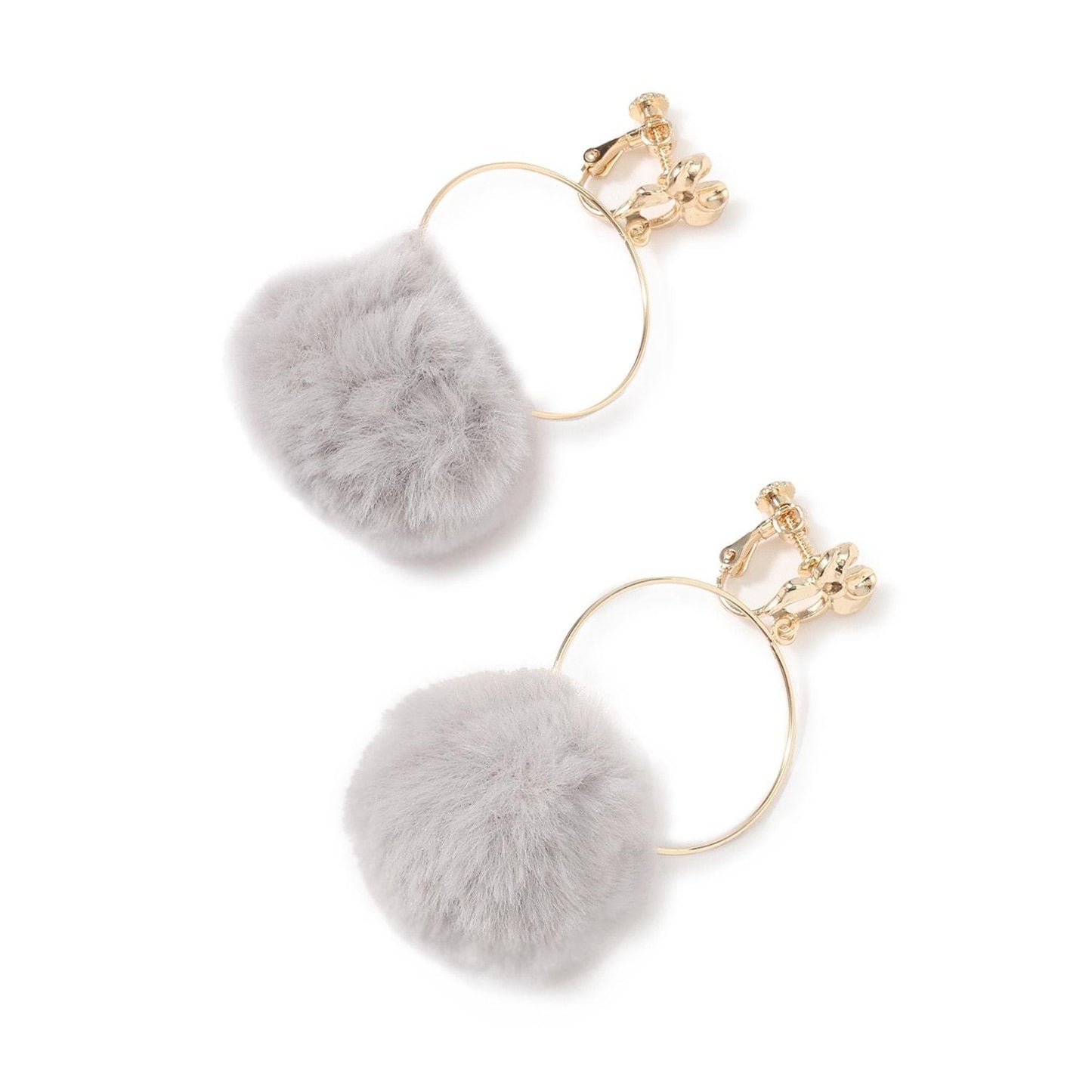 毛絨耳環