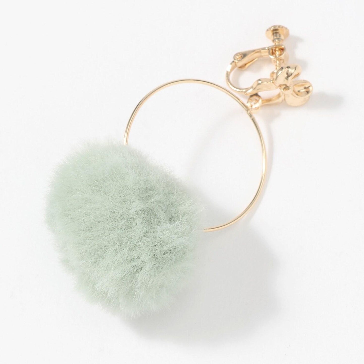 毛絨耳環