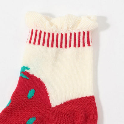 草莓圖案襪子【日本製造】