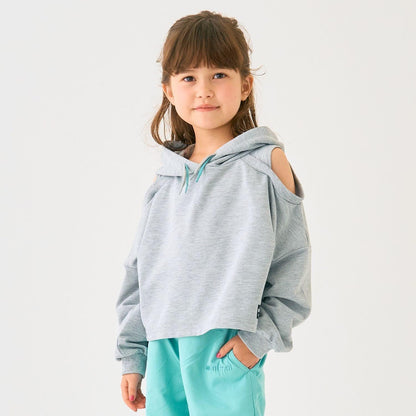 短款露肩迷你毛圈衛衣