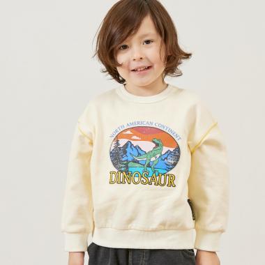 恐龍印花加絨衛衣【吸溼發熱加工】