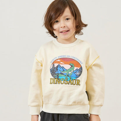 恐龍印花加絨衛衣【吸溼發熱加工】