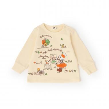 お絵描きミミ 刺繡衛衣【吸溼發熱加工】