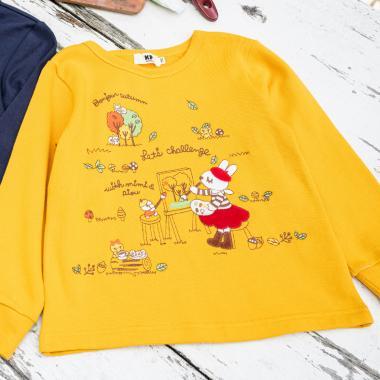 お絵描きミミ 刺繡衛衣【吸溼發熱加工】