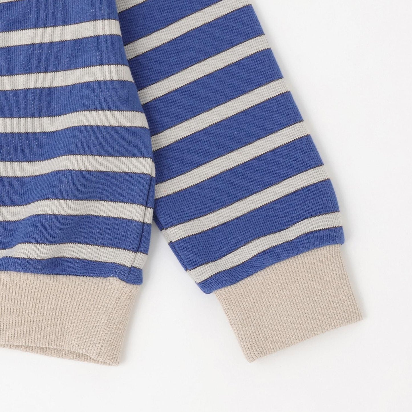 鏈條標誌刺繡條紋衛衣