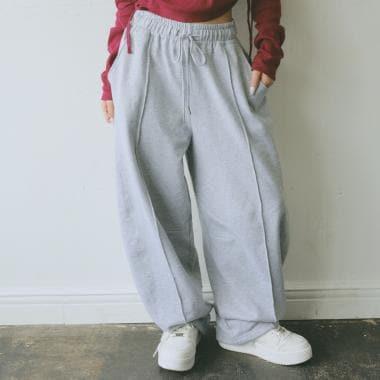 【LTXC】弧形休閒衛褲