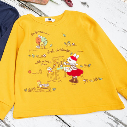 お絵描きミミ 刺繡衛衣【吸溼發熱加工】