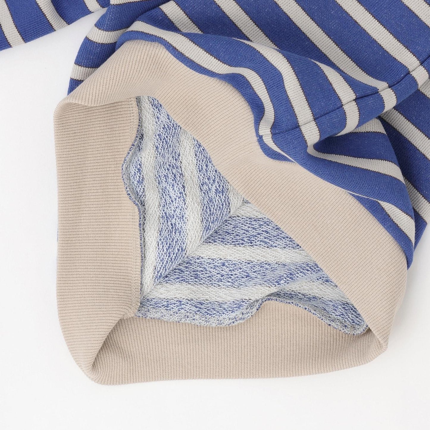 鏈條標誌刺繡條紋衛衣