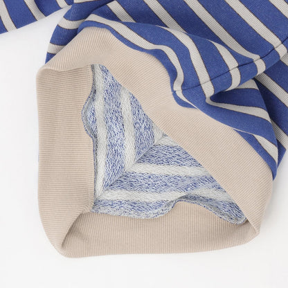 鏈條標誌刺繡條紋衛衣