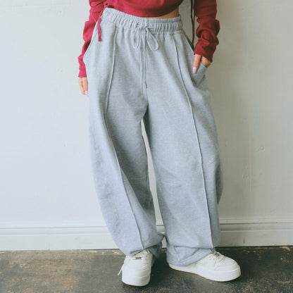 【LTXC】弧形休閒衛褲