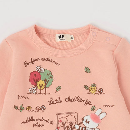 お絵描きミミ 刺繡衛衣【吸溼發熱加工】