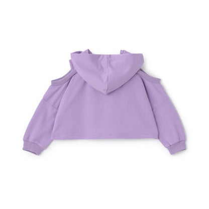 短款露肩迷你毛圈衛衣