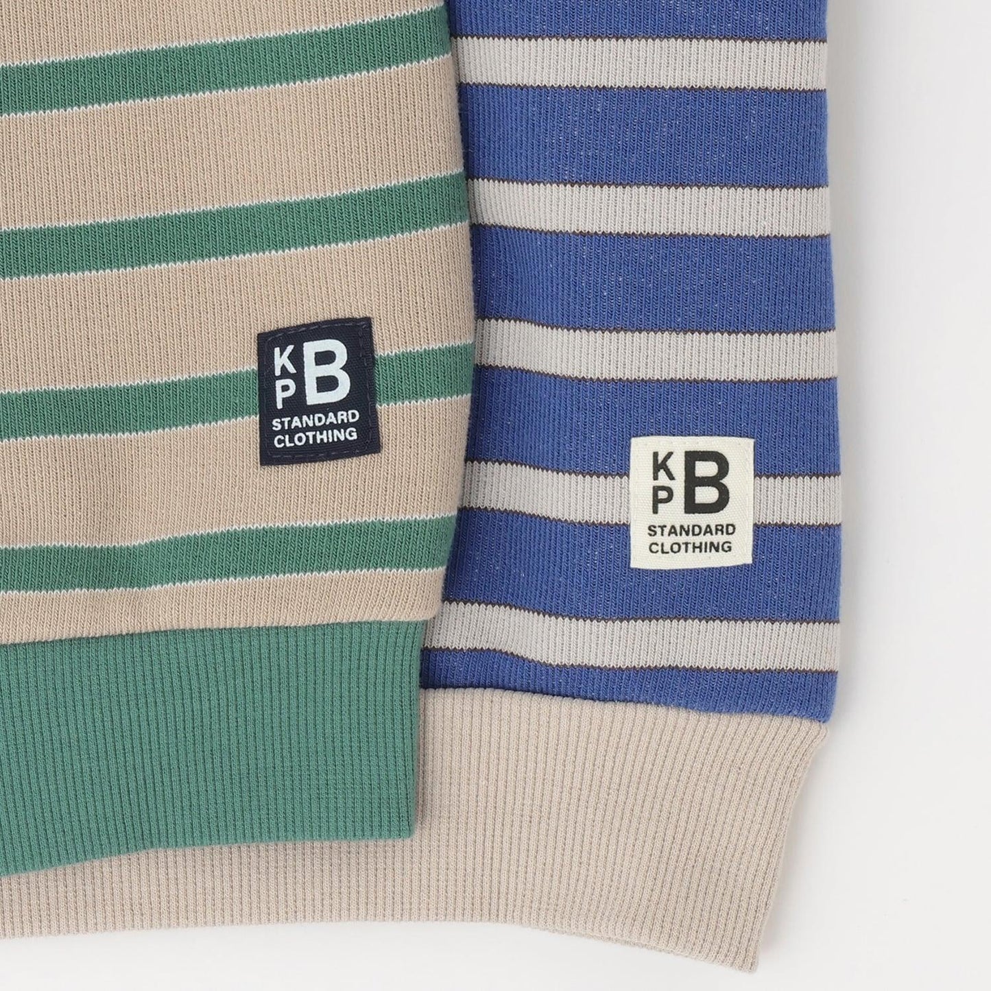 鏈條標誌刺繡條紋衛衣