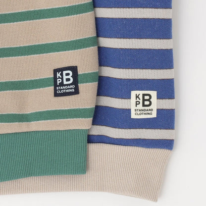 鏈條標誌刺繡條紋衛衣