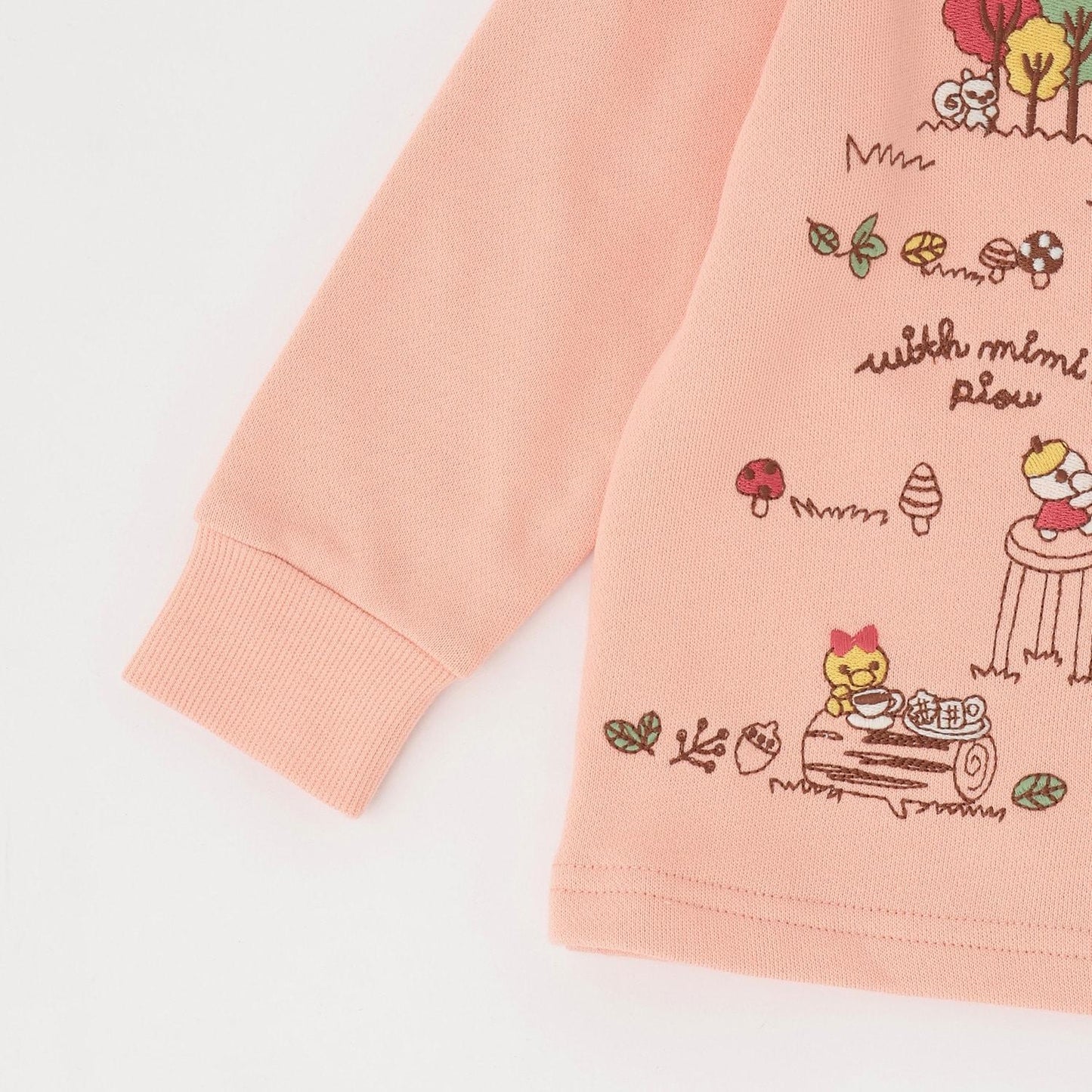 お絵描きミミ 刺繡衛衣【吸溼發熱加工】