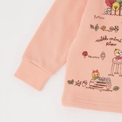 お絵描きミミ 刺繡衛衣【吸溼發熱加工】