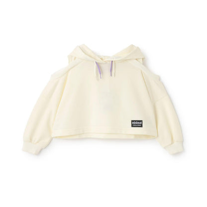 短款露肩迷你毛圈衛衣