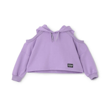 短款露肩迷你毛圈衛衣