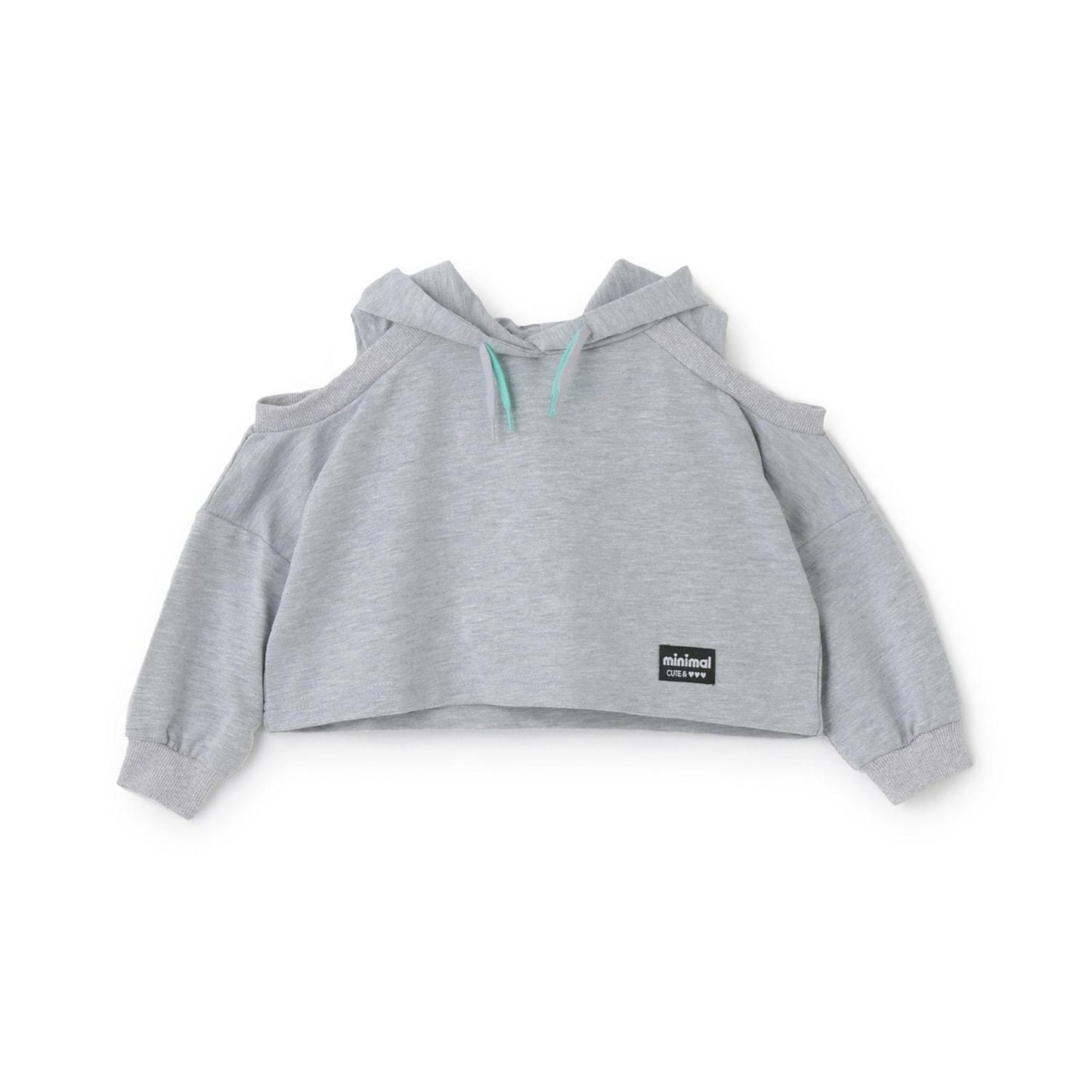 短款露肩迷你毛圈衛衣