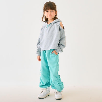 短款露肩迷你毛圈衛衣