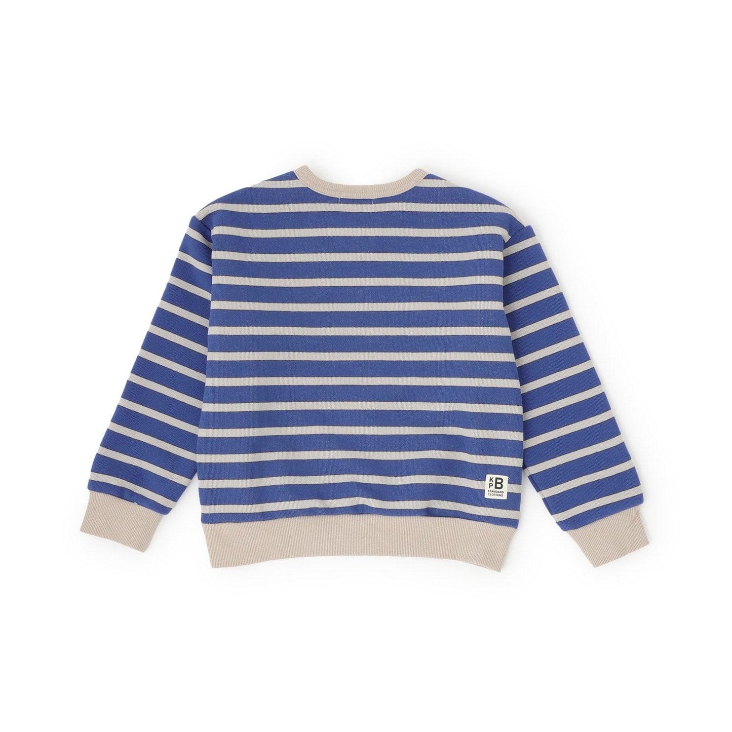 鏈條標誌刺繡條紋衛衣