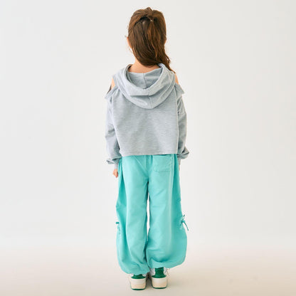 短款露肩迷你毛圈衛衣