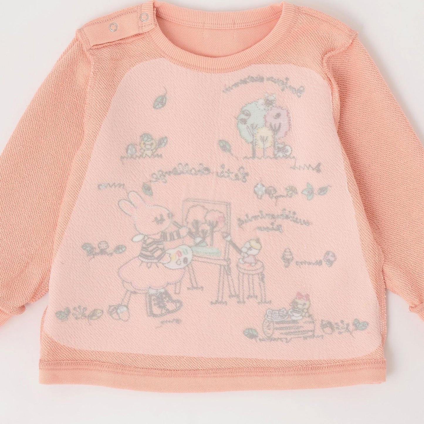 お絵描きミミ 刺繡衛衣【吸溼發熱加工】