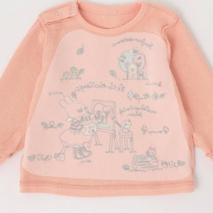 お絵描きミミ 刺繡衛衣【吸溼發熱加工】