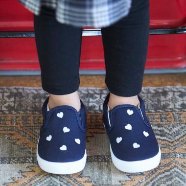 便捷穿脫拼色休閒懶人鞋